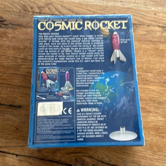 COSMIC ROCKET KIT SCIENCE EXPERIMENT HOBBY WITH BOX AND INSTRUCTIONS - Picture 2 of 2